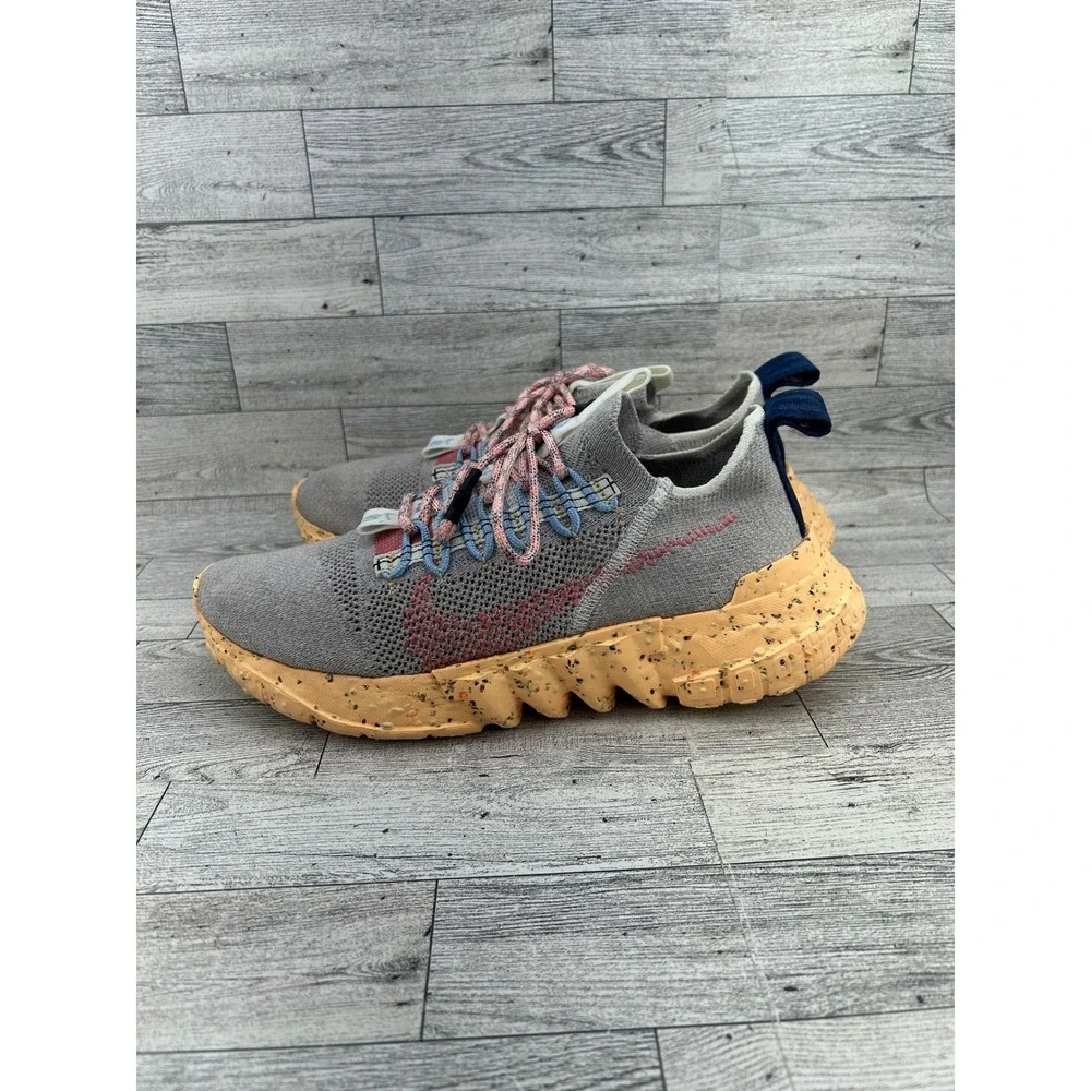 Nike Space Hippie 01‎ Wolf Grey Crater Foam Sneakers DJ3056-003 Mens 8
